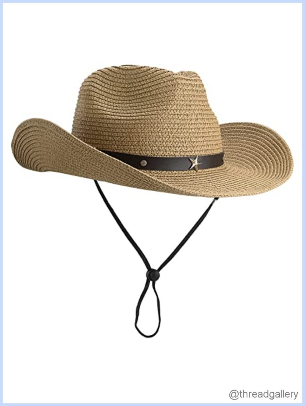 Paper Straw Cowboy Hat Shapeable Floppy Wide Brim Sun Hat